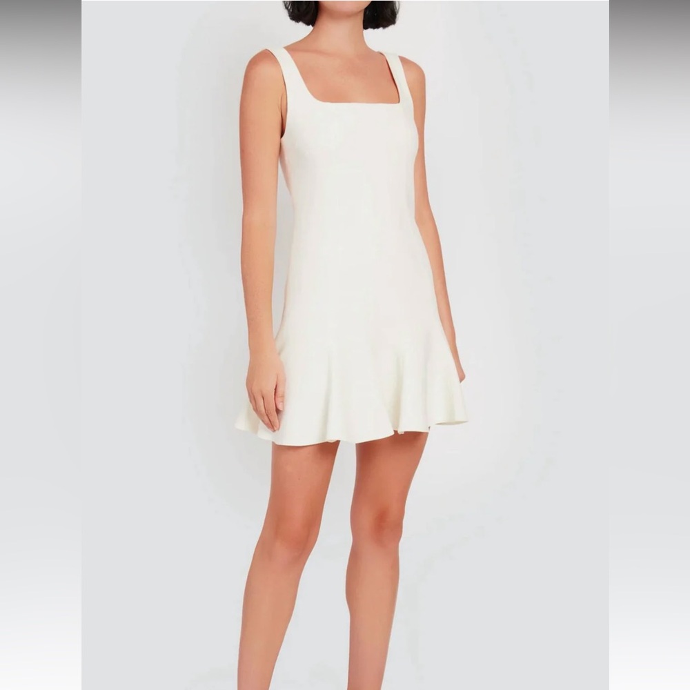 Cinq a sept Reeve mini dress in ivory